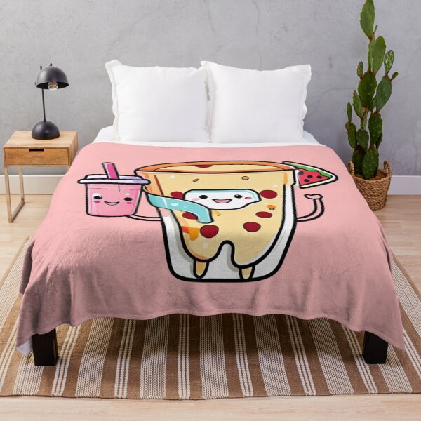 Item preview, Pizza and Drink Besties – Funny Kawaii Food Design designed and sold by PENLEAF DESIGNS.