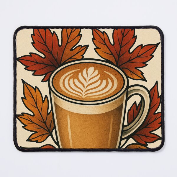Item preview, Autumn Vibes Pumpkin Spice Chai Tea Latte Retro Poster Fall Vintage Fall Vibes designed and sold by Wild Blood Designs.