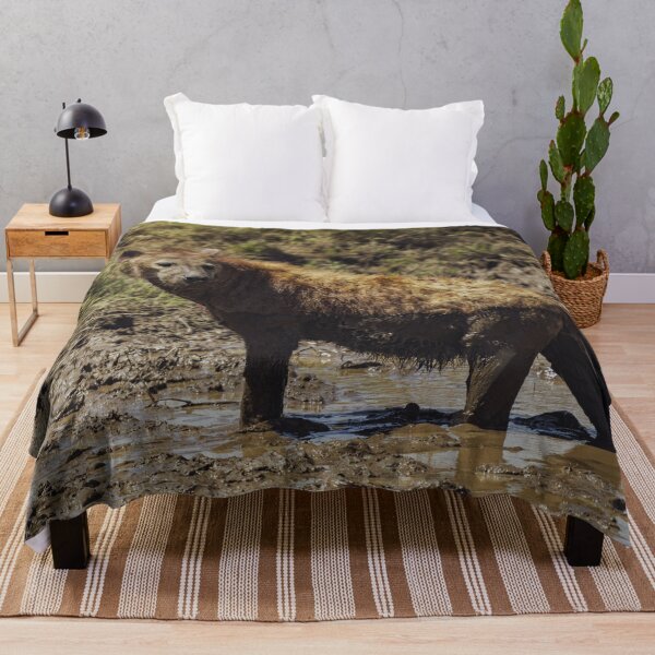 Item preview, Spotted Hyena Mud Bath Serengeti Tanzania Wildlife designed and sold by Amanda's Factory.