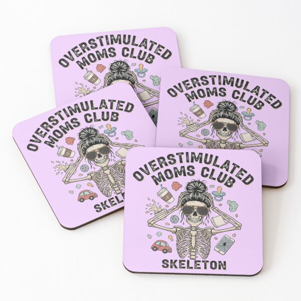 Item preview, Overstimulated Moms Club Skeleton - The Ultimate Mom Life Vibe designed and sold by MinimalMyth.