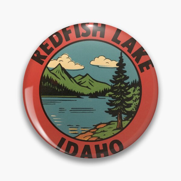 Item preview, Redfish Lake Vintage Style Decal designed and sold by Decal Mania.