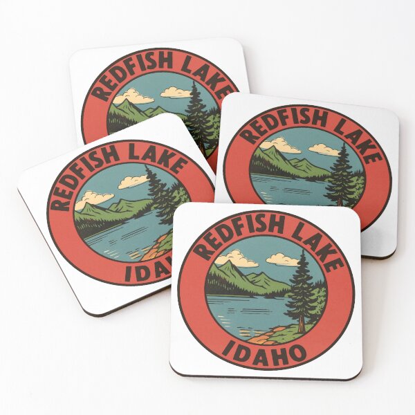 Item preview, Redfish Lake Vintage Style Decal designed and sold by Decal Mania.