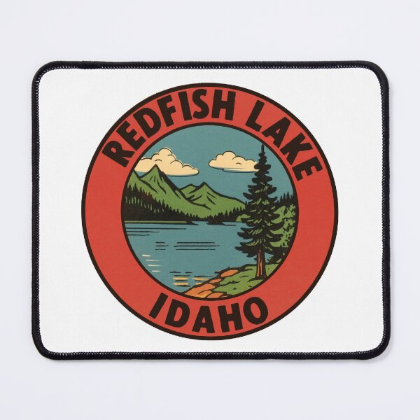Item preview, Redfish Lake Vintage Style Decal designed and sold by Decal Mania.