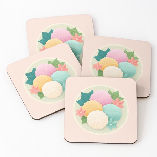 Item preview, Colorful Wagashi – Traditional Japanese Sweets designed and sold by BobaBunny76.