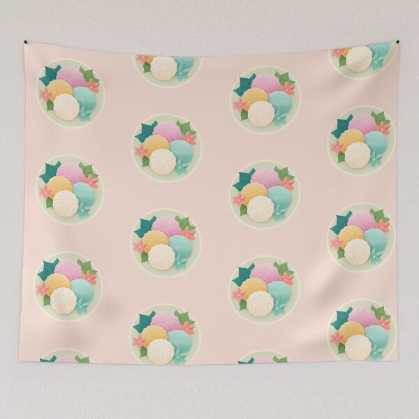 Item preview, Colorful Wagashi – Traditional Japanese Sweets designed and sold by BobaBunny76.