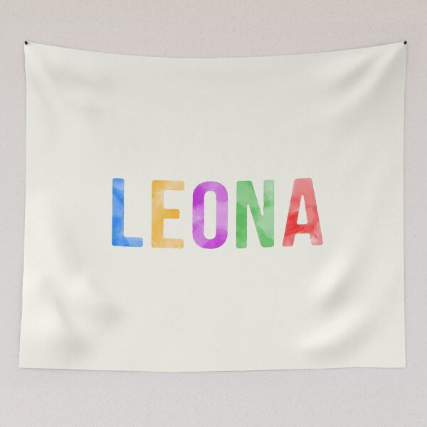 Item preview, Leona Name Bright Colors designed and sold by Jeallan Designs.