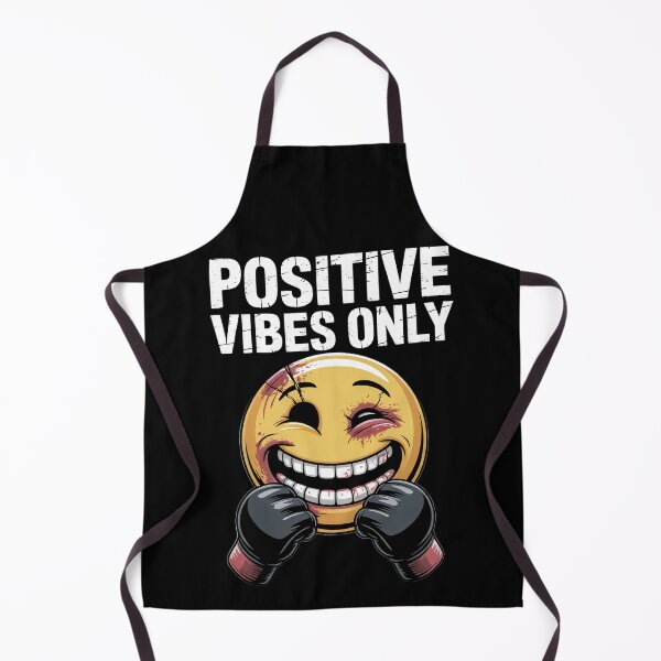 Item preview, Positive Vibes Only – Funny MMA Emoji Fighter designed and sold by JaelTees.