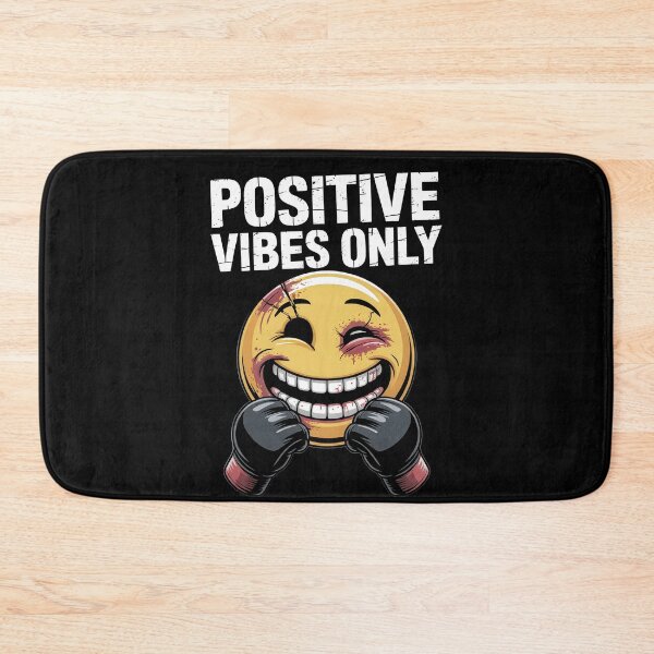 Item preview, Positive Vibes Only – Funny MMA Emoji Fighter designed and sold by JaelTees.