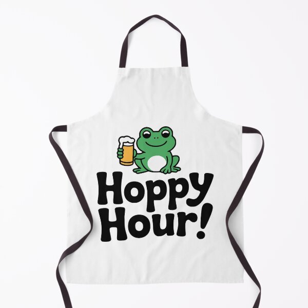 Item preview, Hoppy Hour! Cute Frog Beer Pun designed and sold by PMCreative.