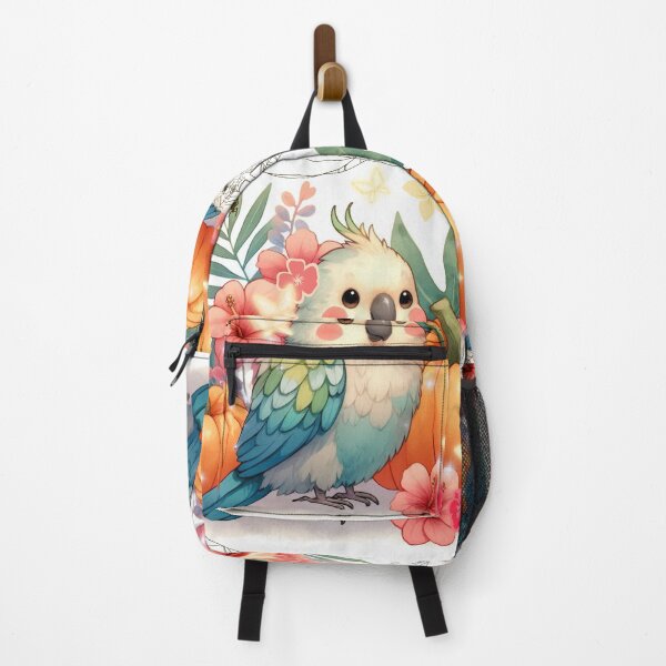 Item preview, Autumn Pumpkin Parrot – Cute Tropical Fall Bird Illustration designed and sold by Sugar Wisdom .