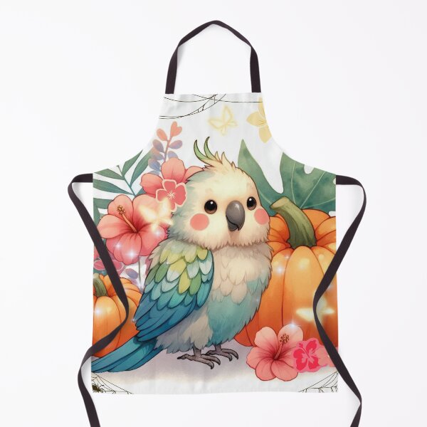 Item preview, Autumn Pumpkin Parrot – Cute Tropical Fall Bird Illustration designed and sold by Sugar Wisdom .