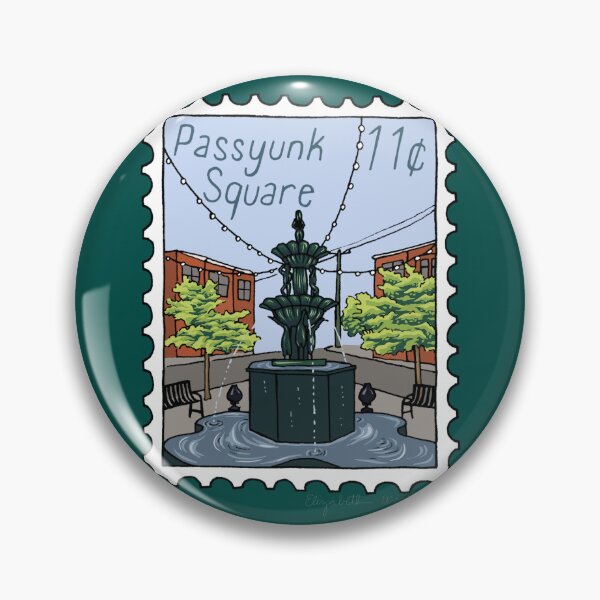Item preview, Passyunk Square Philly Stamp Illustration designed and sold by Elizabeth Weglein.