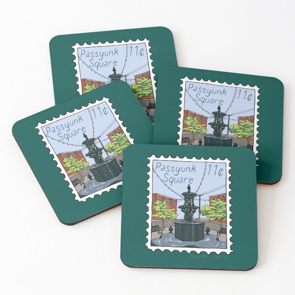 Item preview, Passyunk Square Philly Stamp Illustration designed and sold by Elizabeth Weglein.