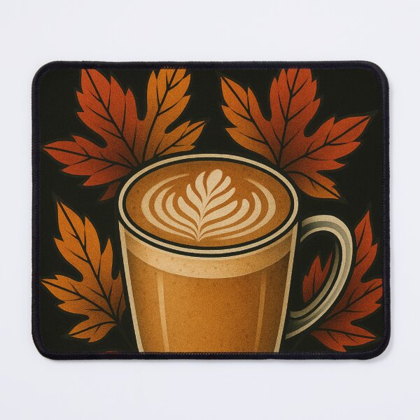Item preview, Autumn Vibes Pumpkin Spice Chai Tea Latte Retro Poster Fall Vintage Fall Vibes designed and sold by Wild Blood Designs.