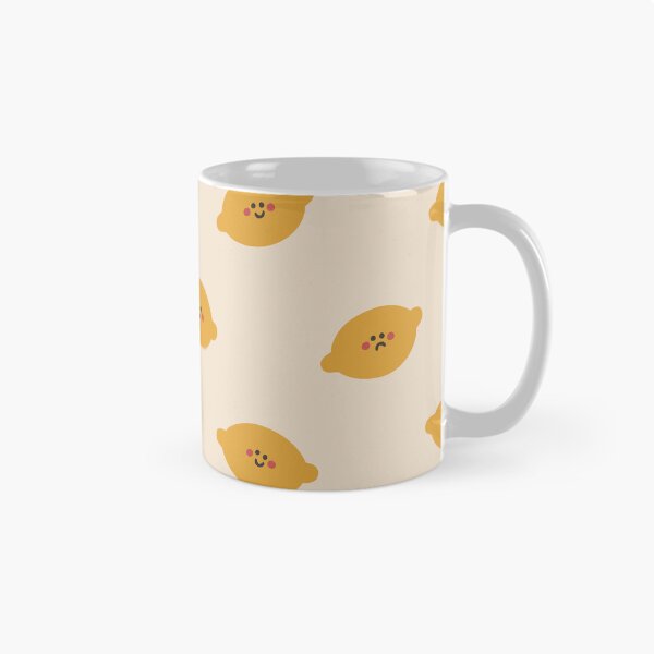 Item preview, Cute Lemon Pattern with Funny Faces designed and sold by NicolaZhukov.