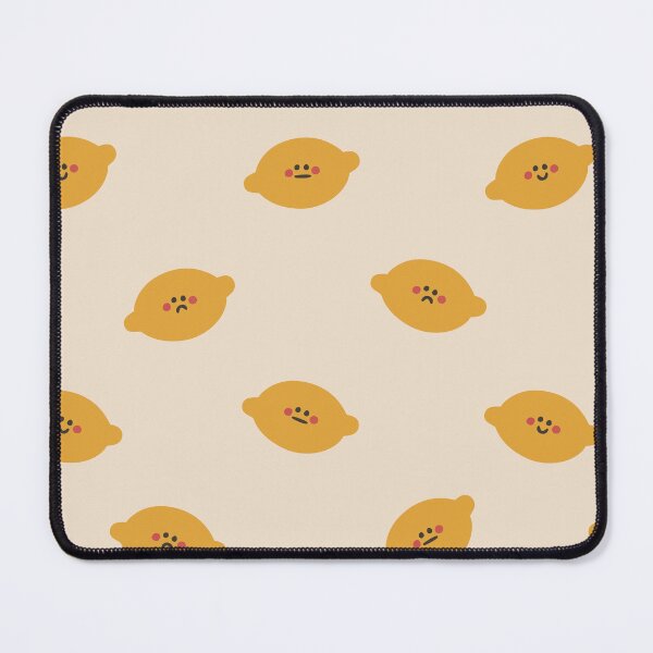 Item preview, Cute Lemon Pattern with Funny Faces designed and sold by NicolaZhukov.