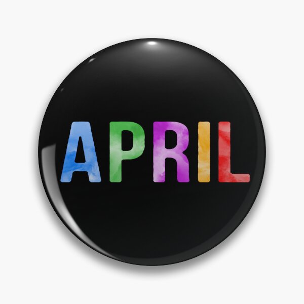 Item preview, April Name Bright Colors designed and sold by Jeallan Designs.