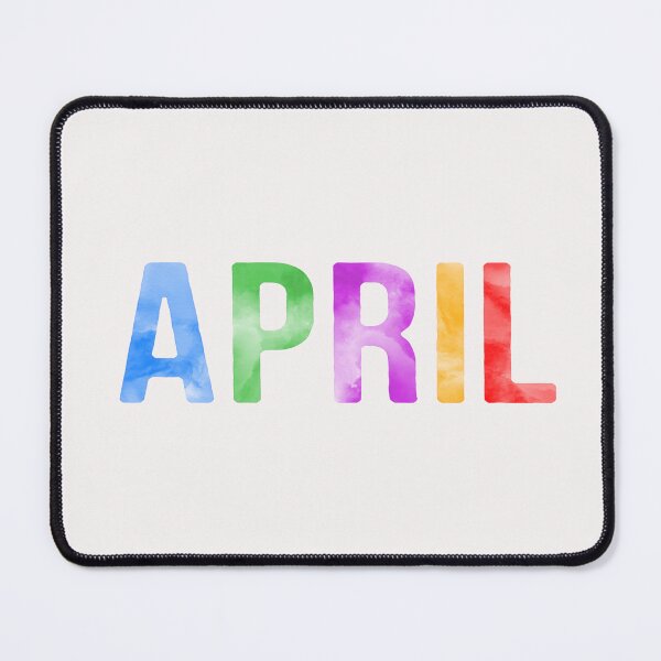 Item preview, April Name Bright Colors designed and sold by Jeallan Designs.