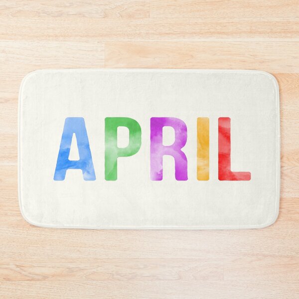 Item preview, April Name Bright Colors designed and sold by Jeallan Designs.