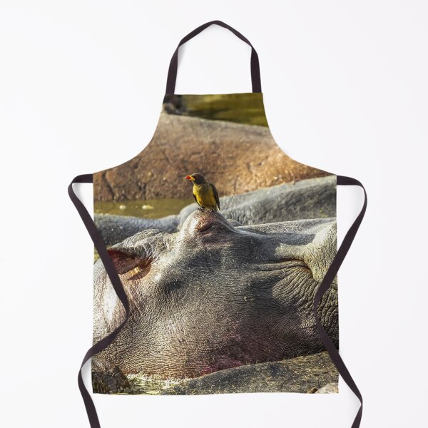 Item preview, Hippo With Bird Serengeti Tanzania Wildlife Safari designed and sold by Amanda's Factory.