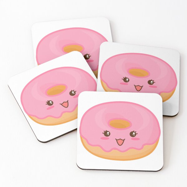 Item preview, smiling doughnut full of strawberry cream designed and sold by Goodladiesshop.
