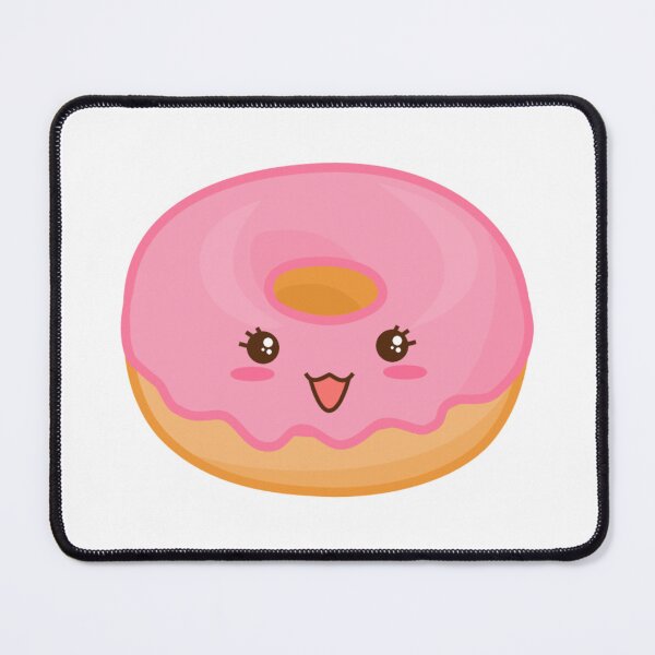 Item preview, smiling doughnut full of strawberry cream designed and sold by Goodladiesshop.