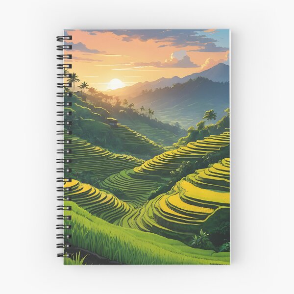 Item preview, Morning Light Over Bali’s Terraced Fields designed and sold by HorizonHues.