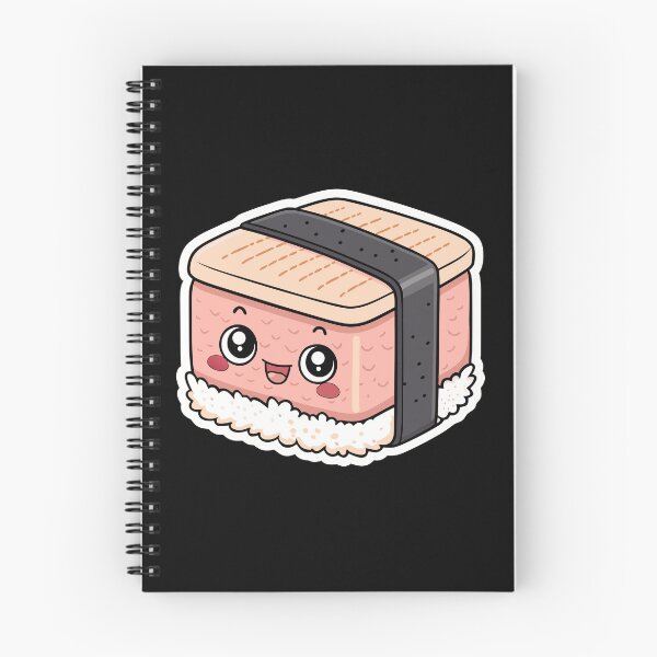 Item preview, Cute Kawaii Hawaiian Musubi Sticker – Smiling Cartoon Rice Snack designed and sold by VividOrganica.