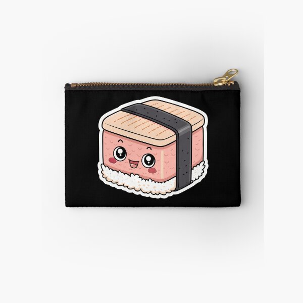 Item preview, Cute Kawaii Hawaiian Musubi Sticker – Smiling Cartoon Rice Snack designed and sold by VividOrganica.