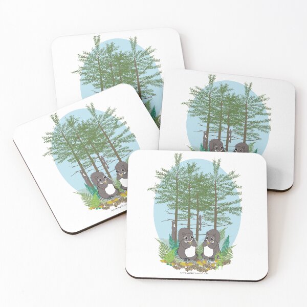 Item preview, Squirrels enjoying acorns designed and sold by Artdustdesigns.