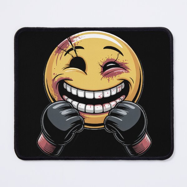 Item preview, Positive Vibes Only No Text – Funny MMA Emoji Fighter designed and sold by JaelTees.