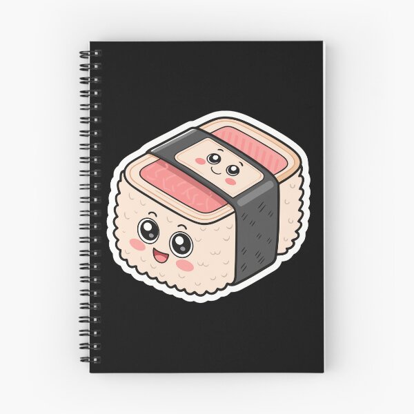 Item preview, Kawaii Musubi Sushi Roll Sticker – Cute Cartoon Rice Snack Design designed and sold by VividOrganica.