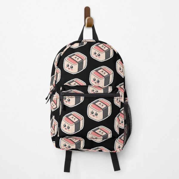 Item preview, Kawaii Musubi Sushi Roll Sticker – Cute Cartoon Rice Snack Design designed and sold by VividOrganica.