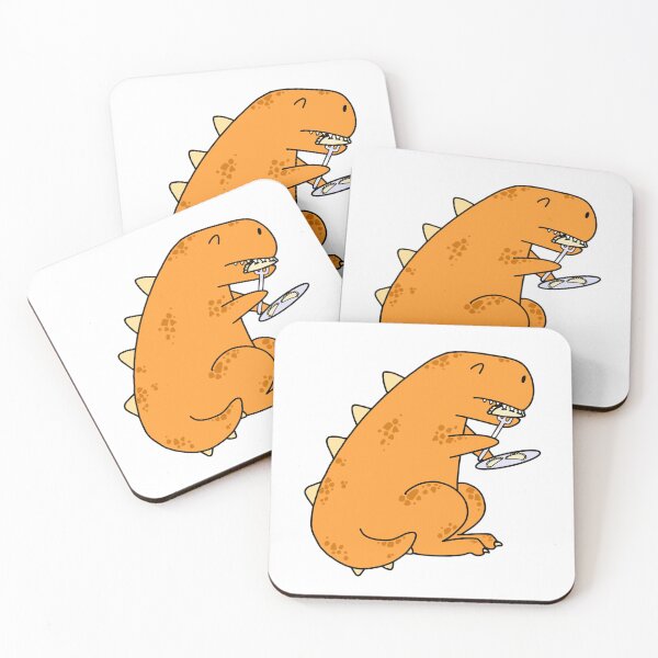 Item preview, Hungry Dino with dumplings  designed and sold by MatyldaJ.