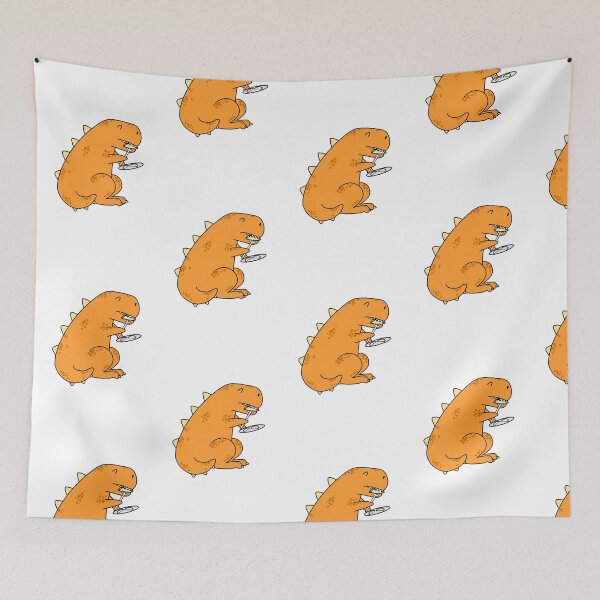 Item preview, Hungry Dino with dumplings  designed and sold by MatyldaJ.