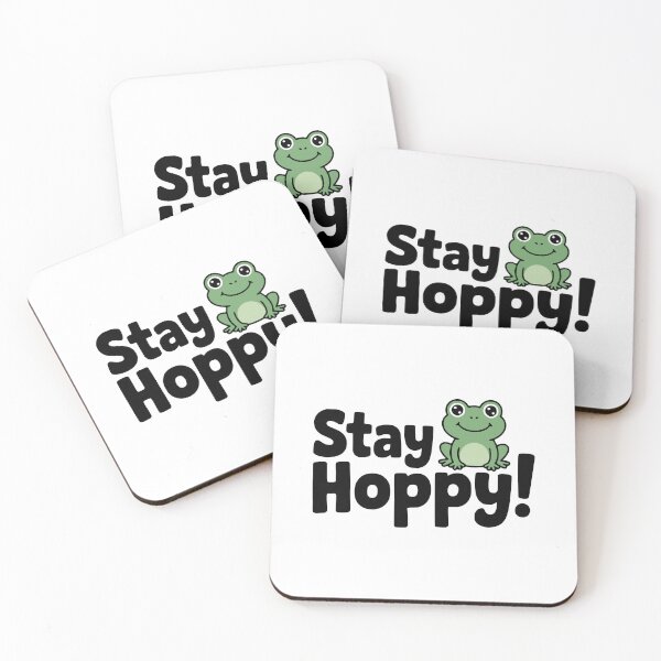 Item preview, Stay Hoppy! Cute Frog Pun designed and sold by PMCreative.