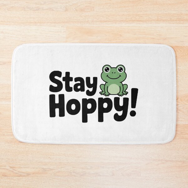 Item preview, Stay Hoppy! Cute Frog Pun designed and sold by PMCreative.
