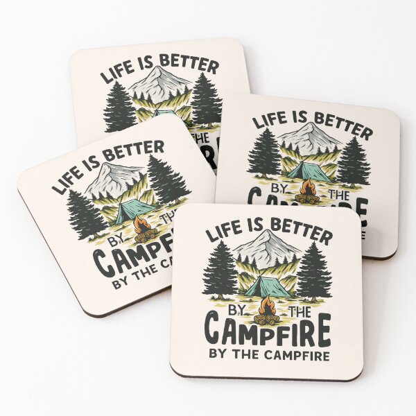 Item preview, Life Is Better By The Campfire, Camp Crew, Camp Fire, Camping Squad, Bonfire Nights, Happy Camping, Camper designed and sold by toongstudio.