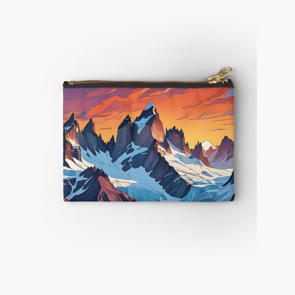 Item preview, Icy Peaks Beneath a Fiery Sky designed and sold by HorizonHues.