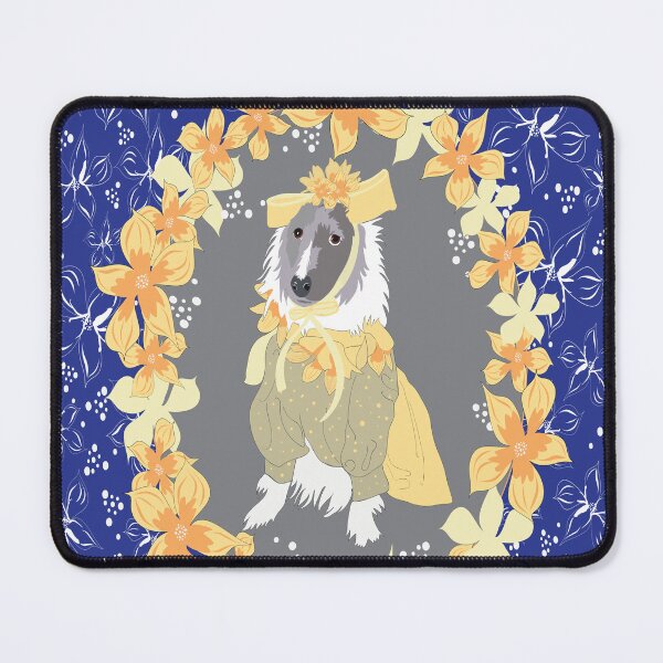 Item preview, Sheltie, costumed, in an oval frame encircled by yellow flowers designed and sold by Artdustdesigns.