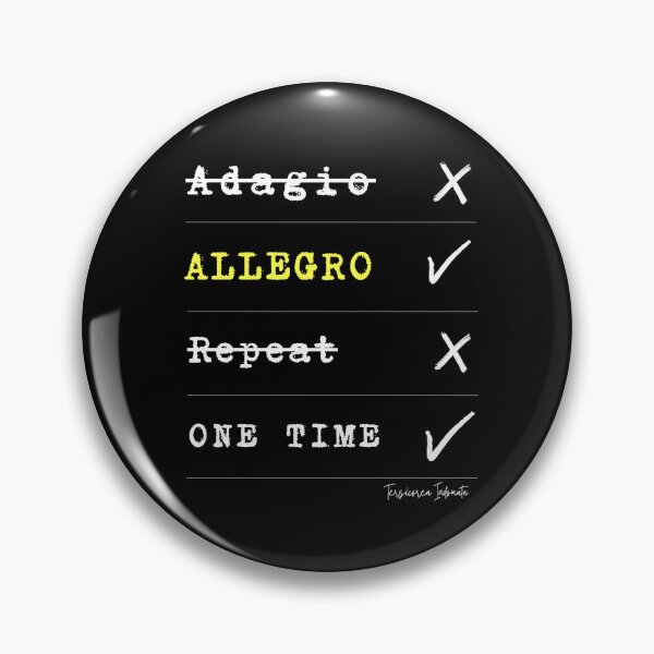 Item preview, Are You “Adagio” or “Allegro”? designed and sold by Tersicorea.Indomata.