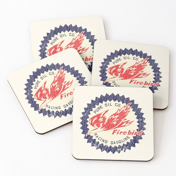 Item preview, Pure Oil firebird racing gasoline - aged, shop worn print designed and sold by retropetrol.
