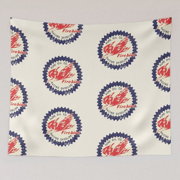Item preview, Pure Oil firebird racing gasoline - aged, shop worn print designed and sold by retropetrol.
