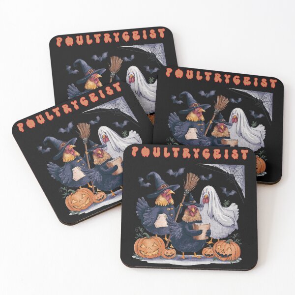 Item preview, PoultryGeist – Spooky Witch Chickens and Ghost designed and sold by WonderMix.