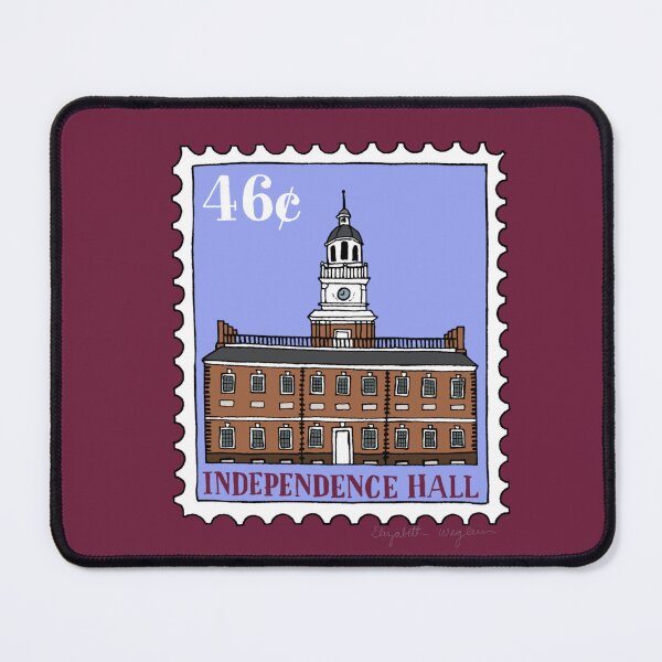 Item preview, Independence Hall Philadelphia Stamp Illustration designed and sold by Elizabeth Weglein.
