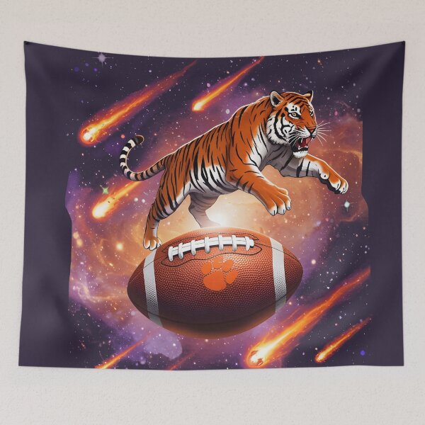 Item preview, clemson football Cosmic Tiger Football designed and sold by Uglyandcute.