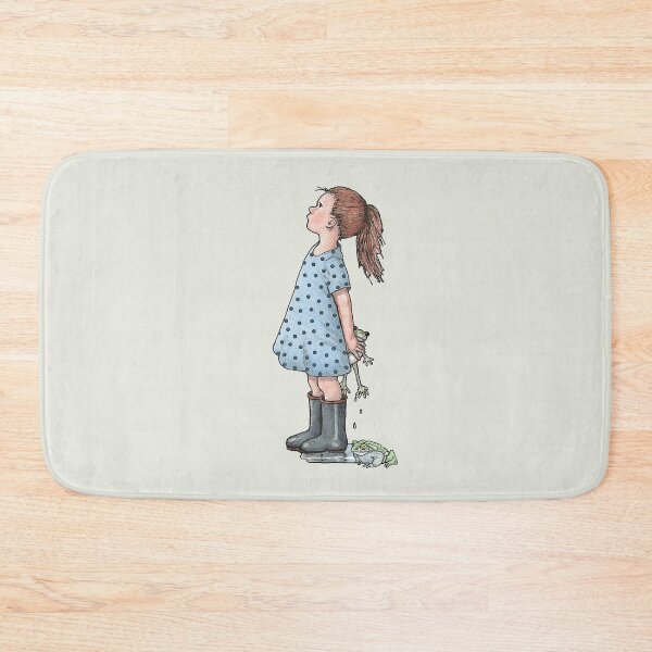 Item preview, Girl Frog Catcher, Tomboy, Childhood, Drawing designed and sold by JoyfulWhimsy.