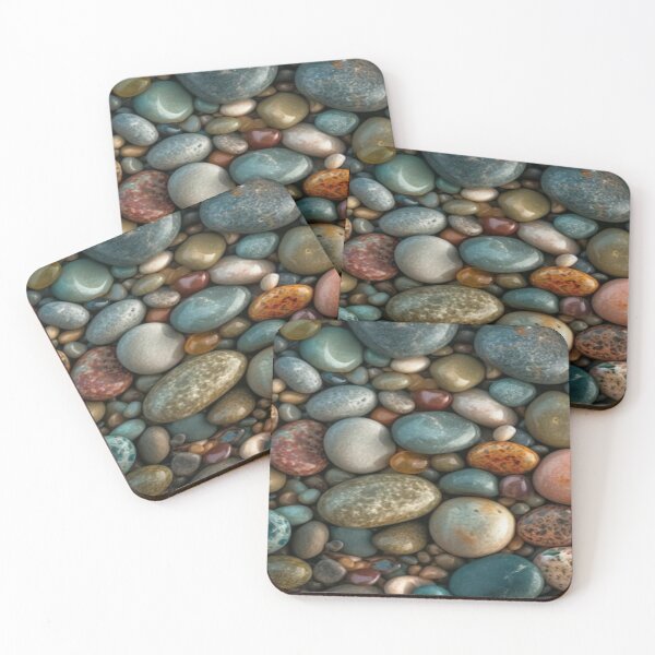Item preview, Artwork of nature colourful pebbles drawing  designed and sold by NivyasArtistry.