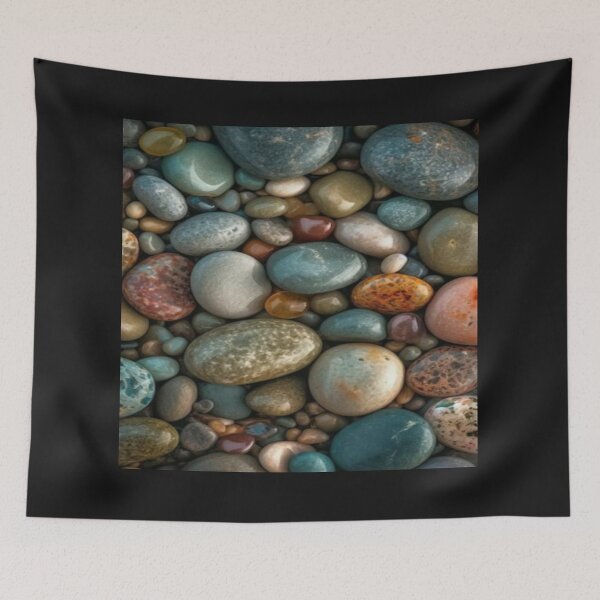 Item preview, Artwork of nature colourful pebbles drawing  designed and sold by NivyasArtistry.