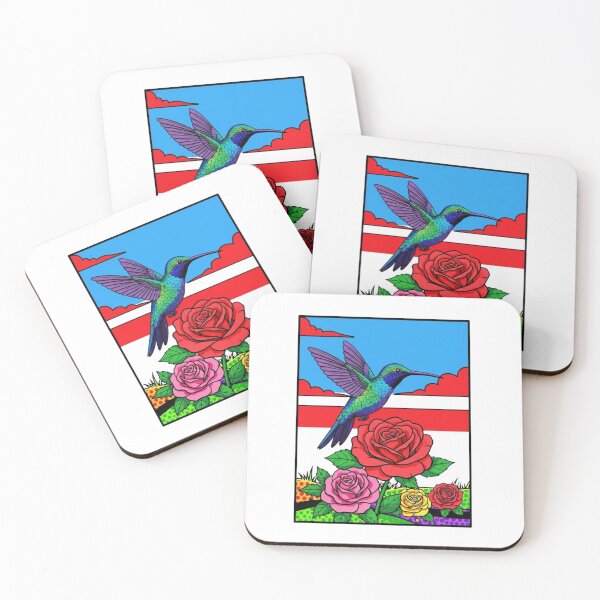 Item preview, Hummingbird and beautiful rose designed and sold by PP&RAINBOW SHOP.